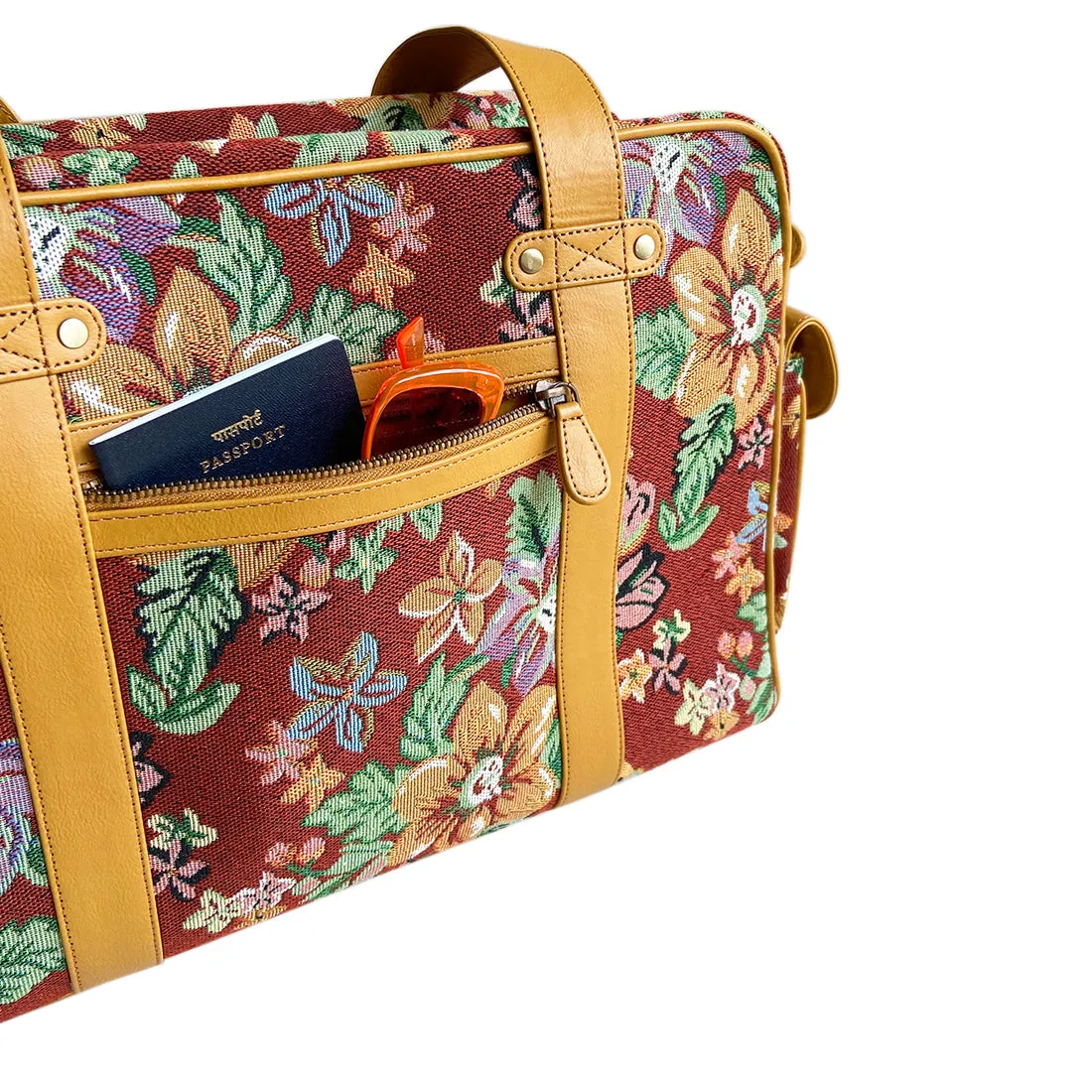 Wildflower April in Paris Weekender Travel Bag for Women