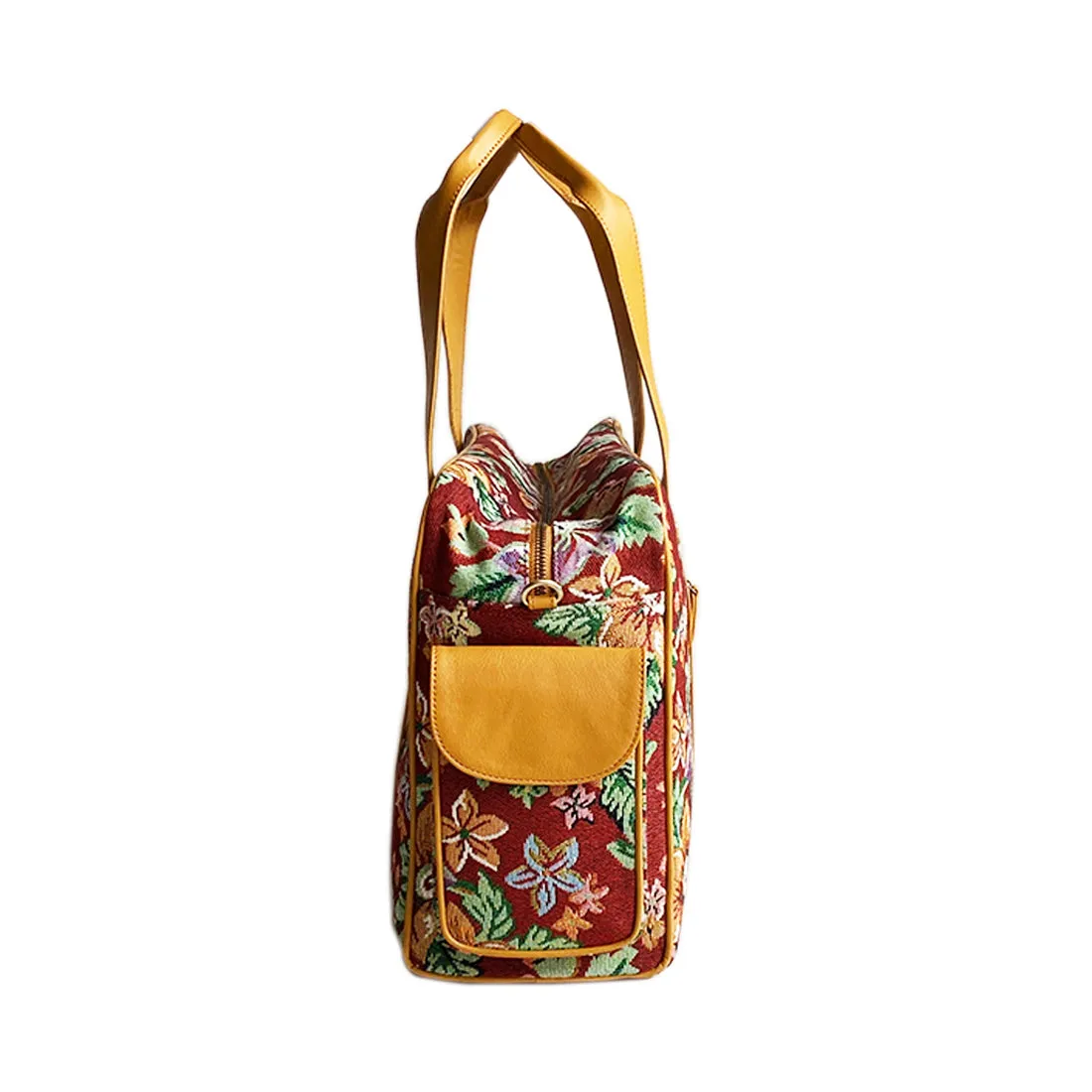 Wildflower April in Paris Weekender Travel Bag for Women