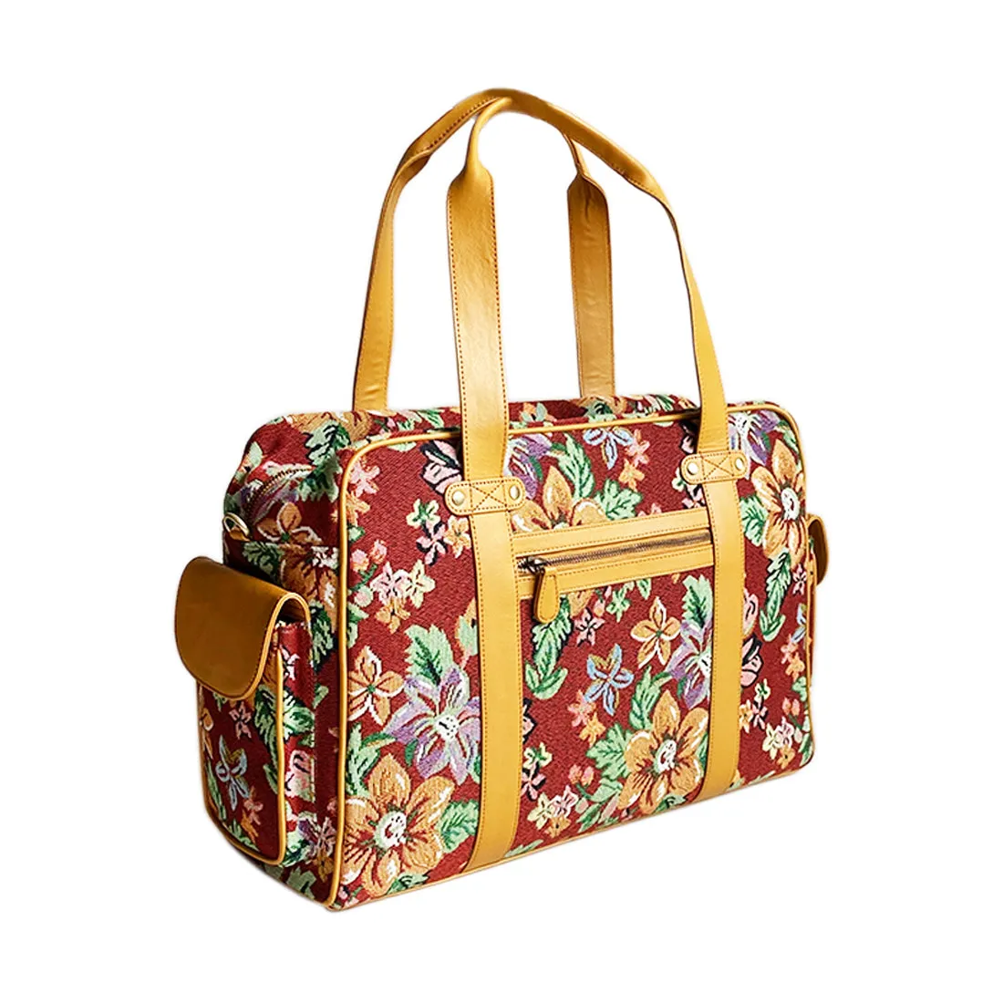 Wildflower April in Paris Weekender Travel Bag for Women