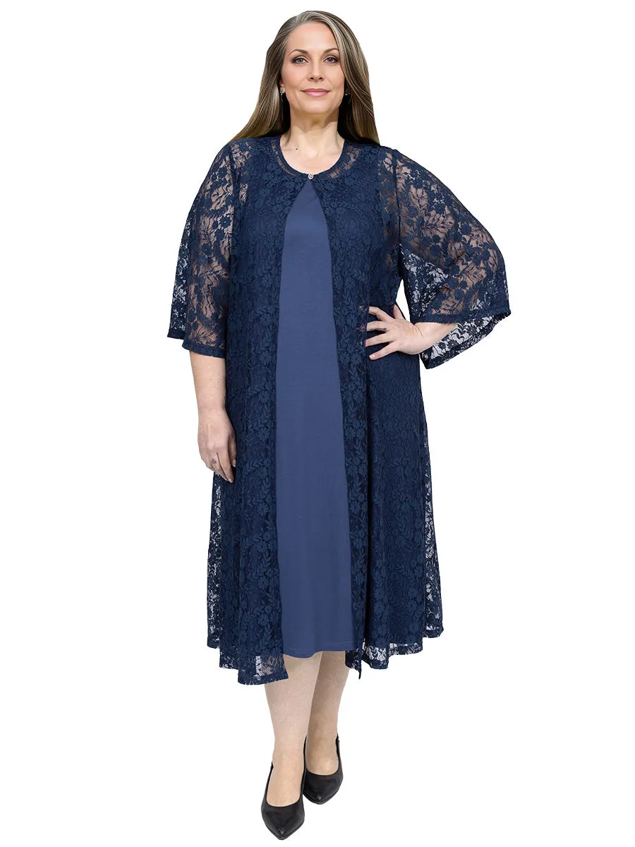 Windsor Lace Jacket & Dress - Admiral