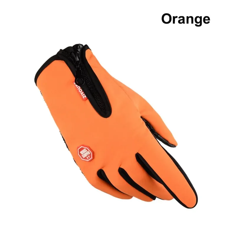 Winter Touch Screen Waterproof Gloves - Unisex Motorcycle Cycling Gloves for Outdoor Sports, Plus Velvet Warm Running Ski Glove