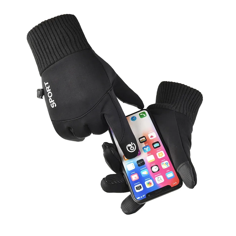 Winter Waterproof Gloves - Touchscreen Windproof Sports Driving Motorcycle Non-slip Warm