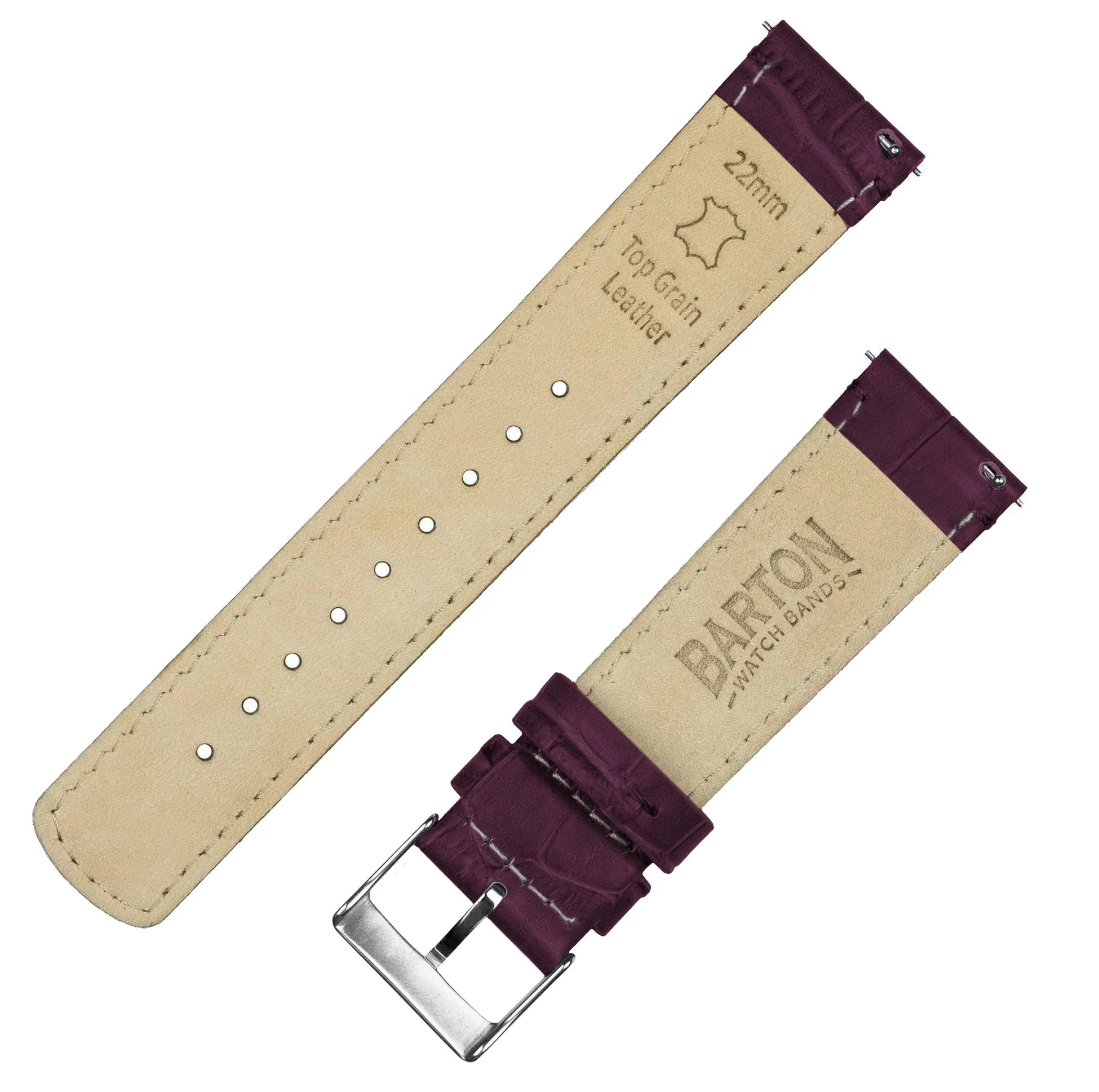Withings Nokia Activite And Steel Hr Merlot Alligator Grain Leather Watch Band
