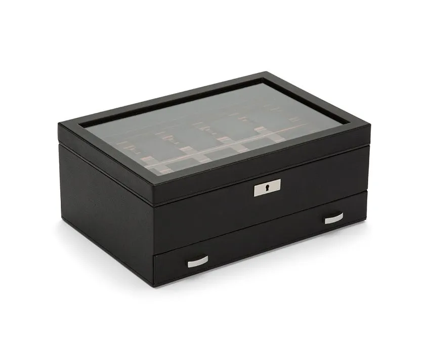 WOLF Roadster 10 Piece Watch Box with Drawer