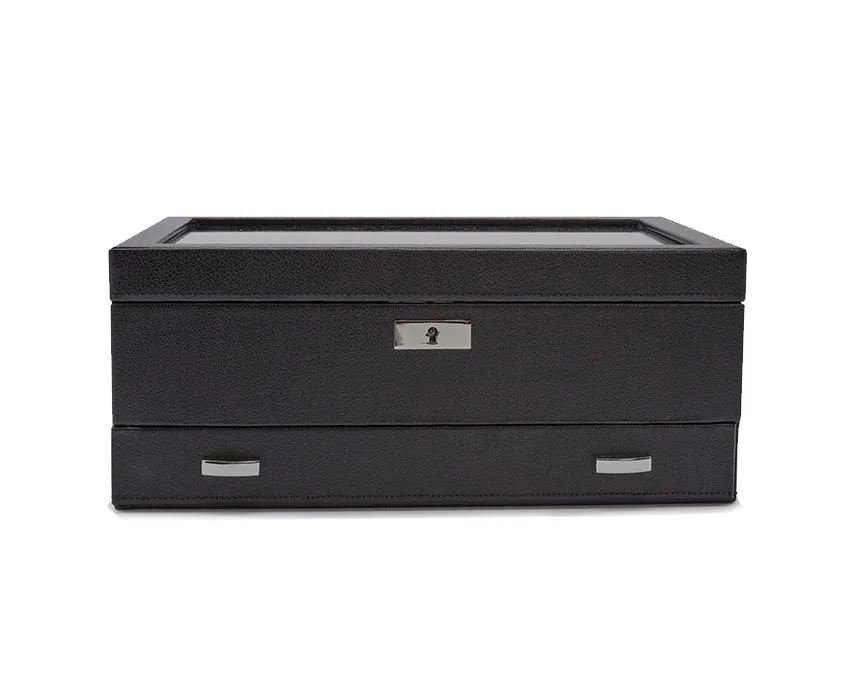 WOLF Roadster 10 Piece Watch Box with Drawer