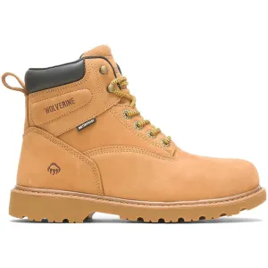 Wolverine Men's Floorhand 6" Soft Toe WP Work Boot - Wheat - W10642