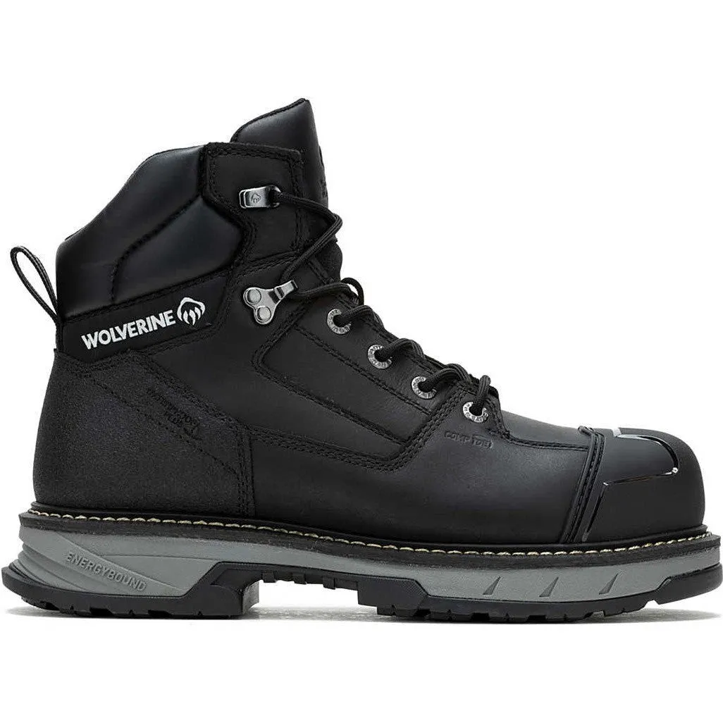 Wolverine Men's Reforce Heavy Duty 6" Comp Toe WP Work Boot Black W241112