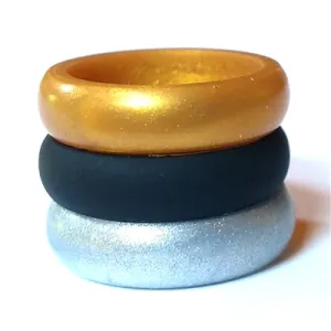 Women's 5mm Gold Silicone Combo Pack, Size 5 (91612)