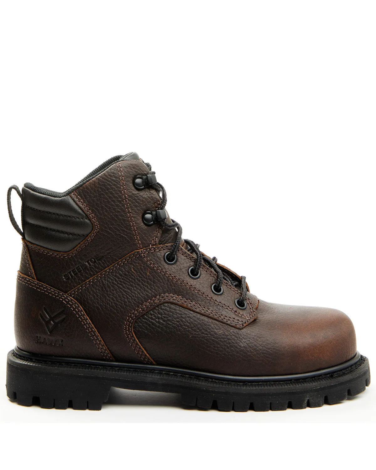 Women's 6" Lace-Up Work Boots - Steel Toe