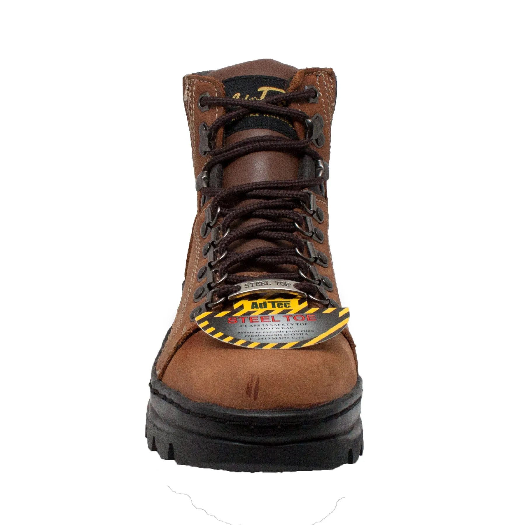 Women's 6" Steel Toe Work Boot Brown - 2977