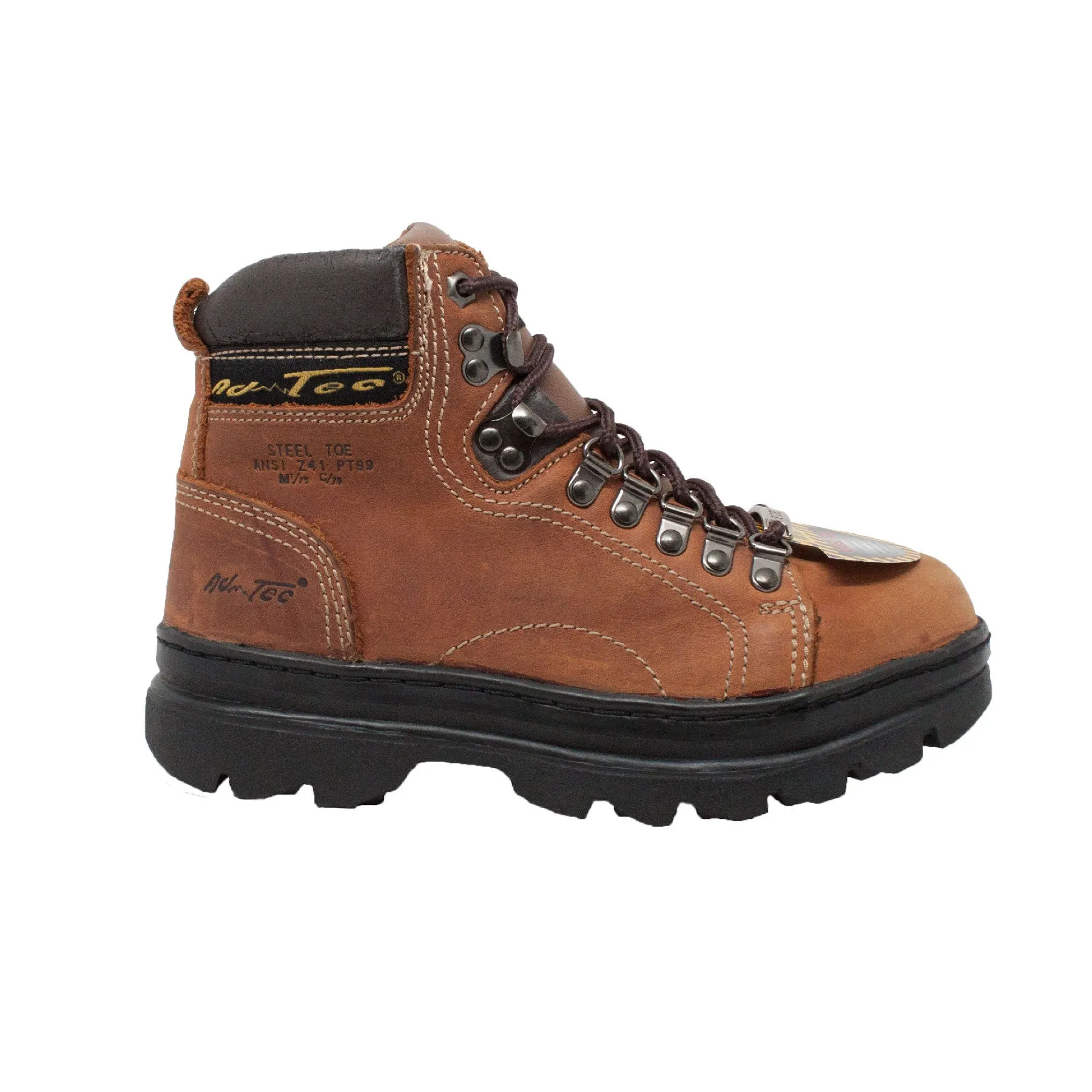 Women's 6" Steel Toe Work Boot Brown - 2977