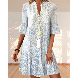 Women's Elegant Summer Boho Dress | Mini