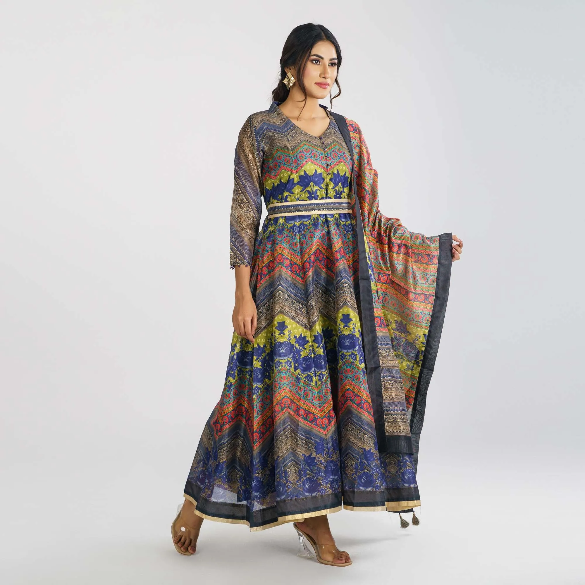 Women’s Ethnic Multi Color Gown