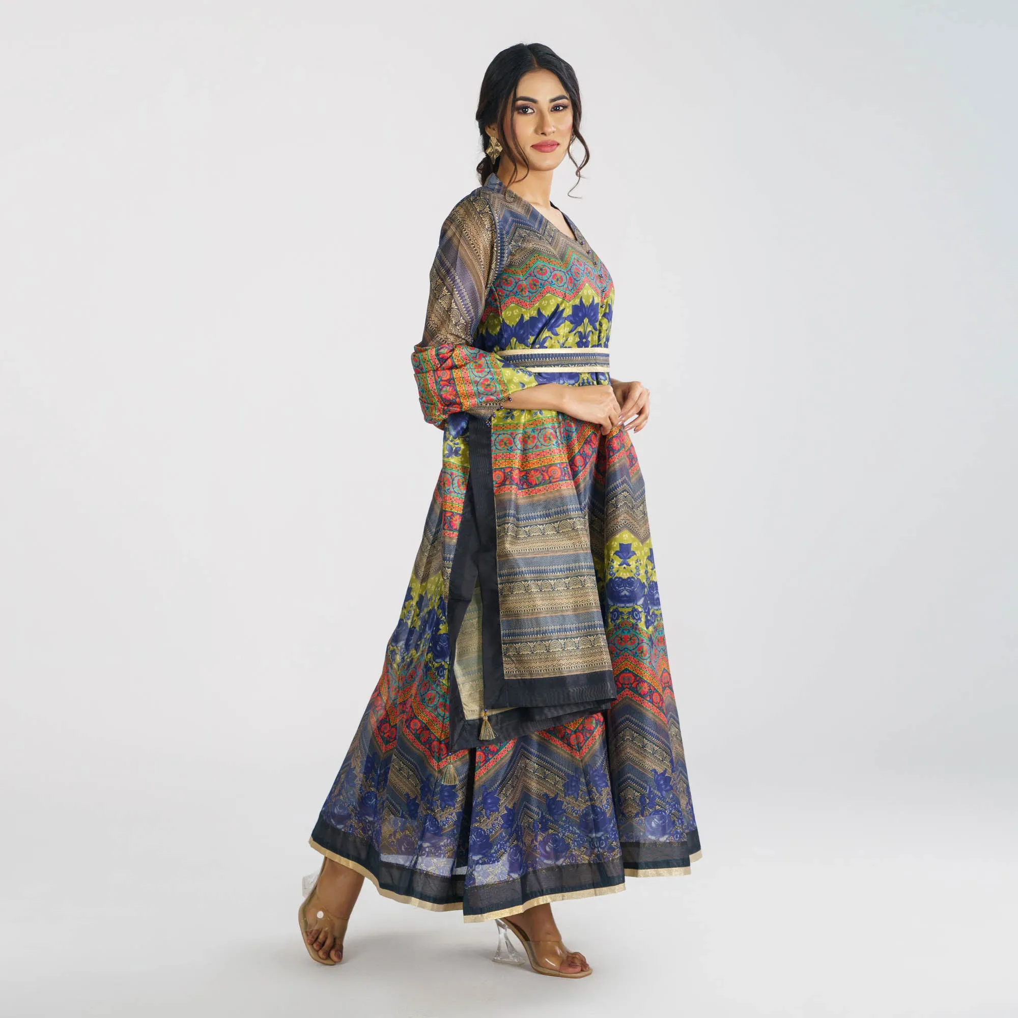 Women’s Ethnic Multi Color Gown