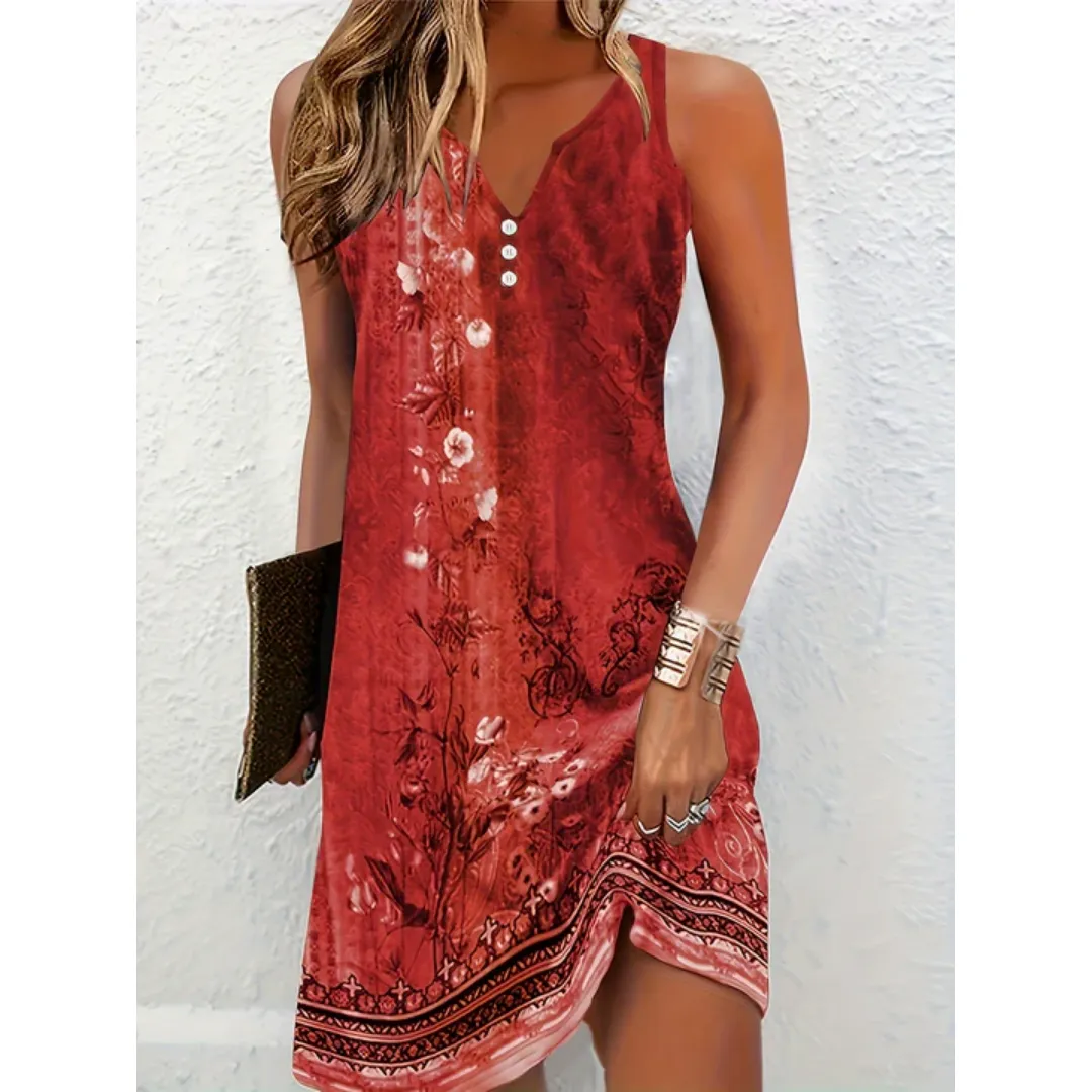 Women's Summer Beach Sleeveless Dress | Mini