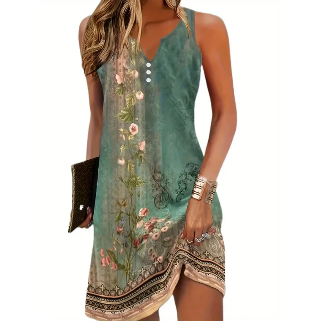Women's Summer Beach Sleeveless Dress | Mini