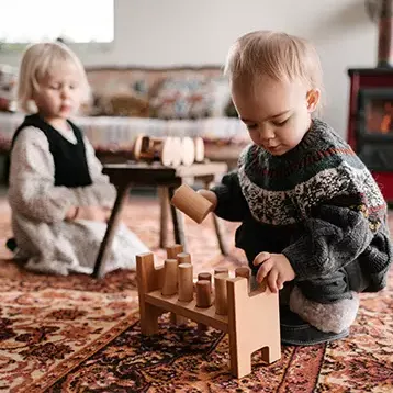 Wooden Natural Pound-A-Peg