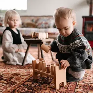 Wooden Natural Pound-A-Peg