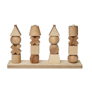 Wooden Natural Stacking Toy XL