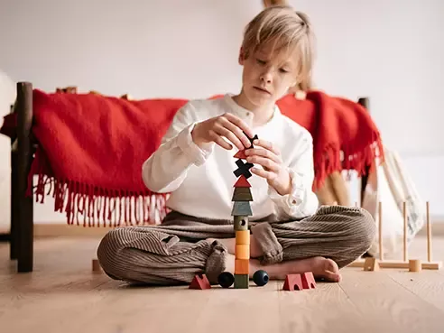 Wooden Rainbow Stacking Toy