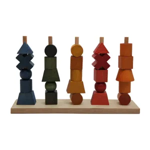 Wooden Rainbow Stacking Toy