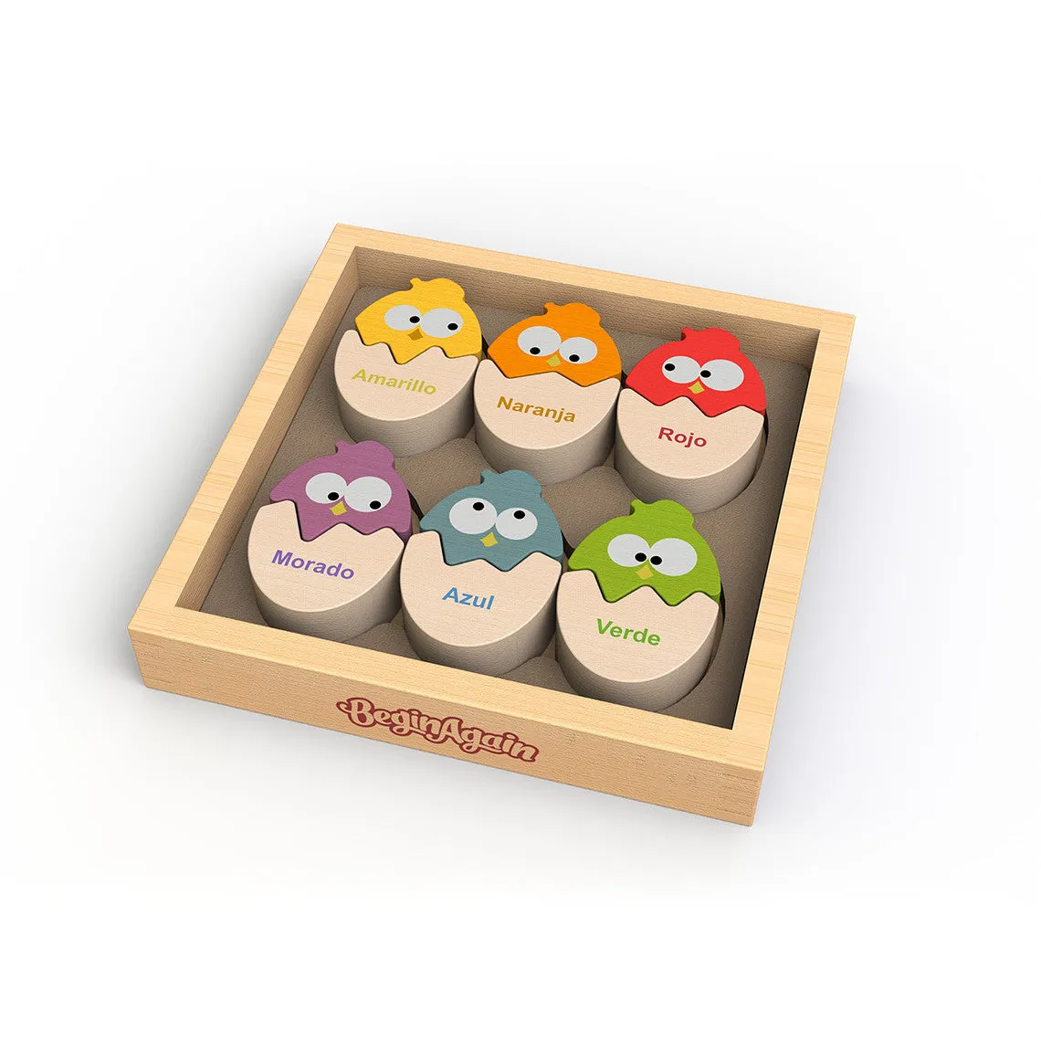 Wooden Toy Color 'N Eggs Matching Game