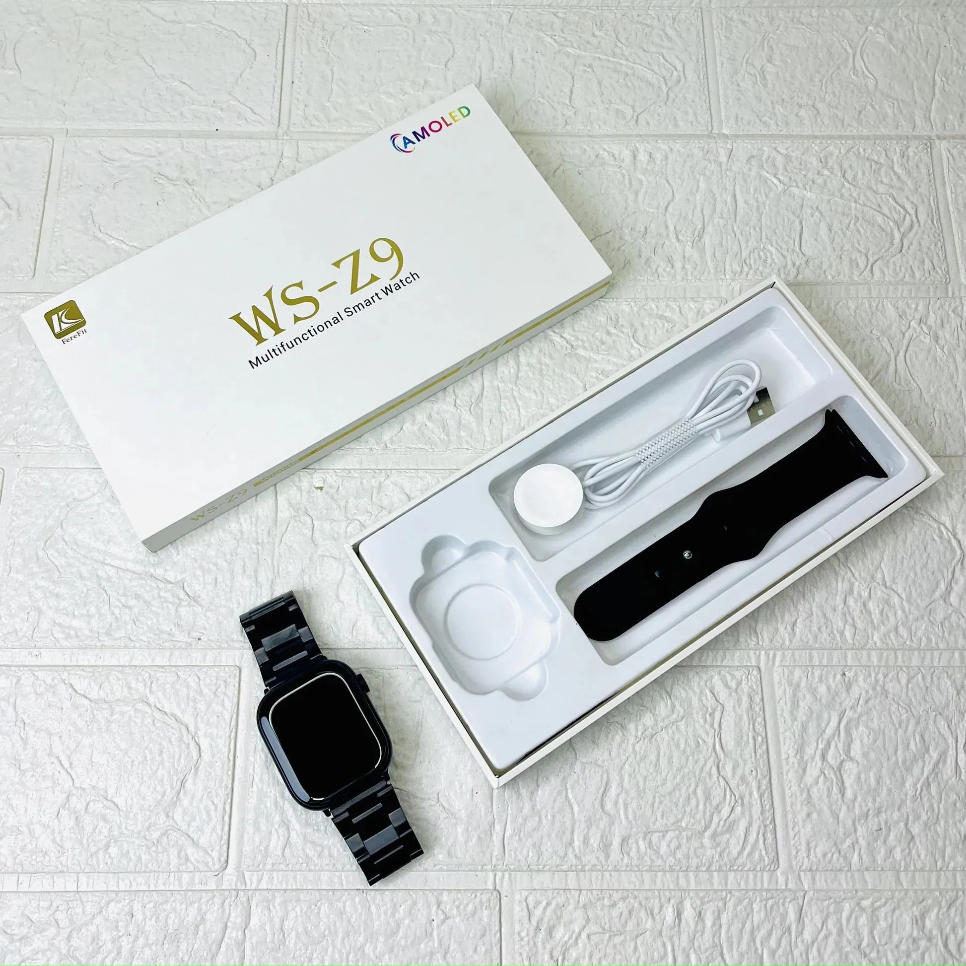 WS-Z9 Smart Watch With Amoled Display - Series 9 - Bluetooth Calling - Wireless Charging
