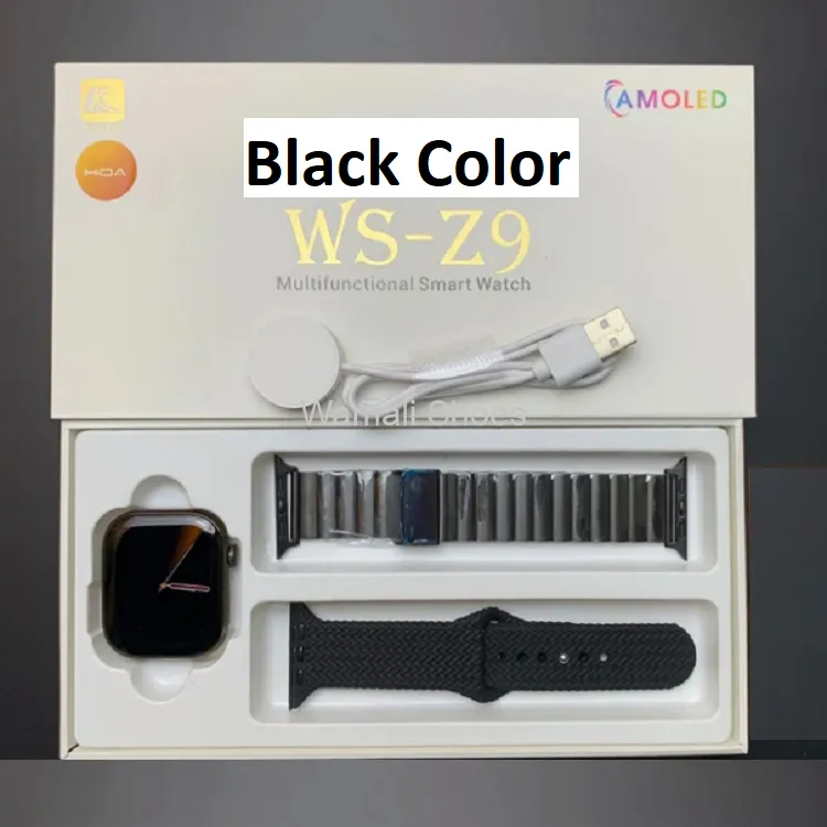 WS-Z9 Smart Watch With Amoled Display - Series 9 - Bluetooth Calling - Wireless Charging