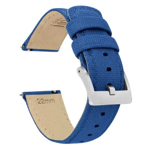 Zenwatch Zenwatch 2 Sailcloth Quick Release Royal Blue Watch Band