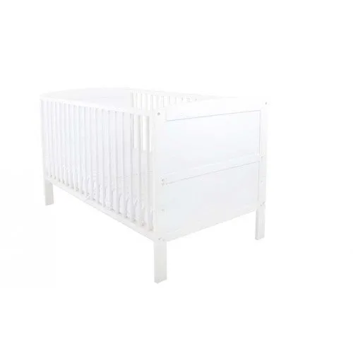 ZigZag Eco-Friendly Wooden Cot Bed | Snowdrop White