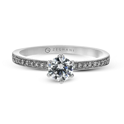 ZR1529 Wedding Set in 14k Gold with Diamonds